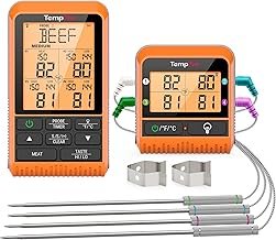TempPro TP829 1000ft Wireless Meat Thermometer