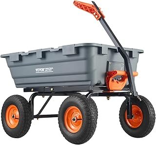 VEVOR 1200lbs 7Cu.Ft Garden Dump Cart