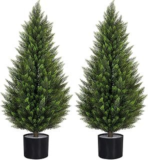 VIVATREES 3FT Artificial Topiary Cedar Trees
