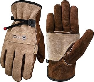 WZQH Leather Work Gloves Men Women