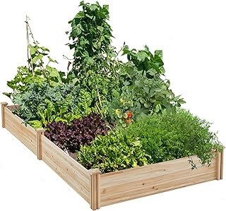 Yaheetech 8×4ft Wooden Horticulture Raised Garden