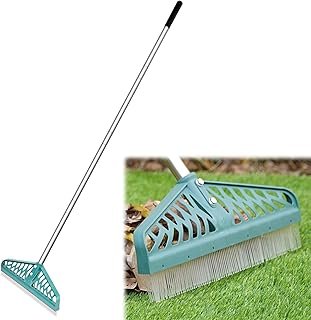 YEELOR Artificial Turf Rake Adjustable Steel
