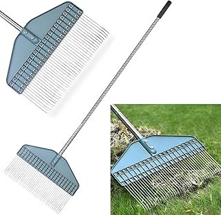 YEELOR Thatch Rake 66 Inch Adjustable