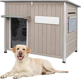 Gowoodhut Dog House Outdoor Weatherproof &