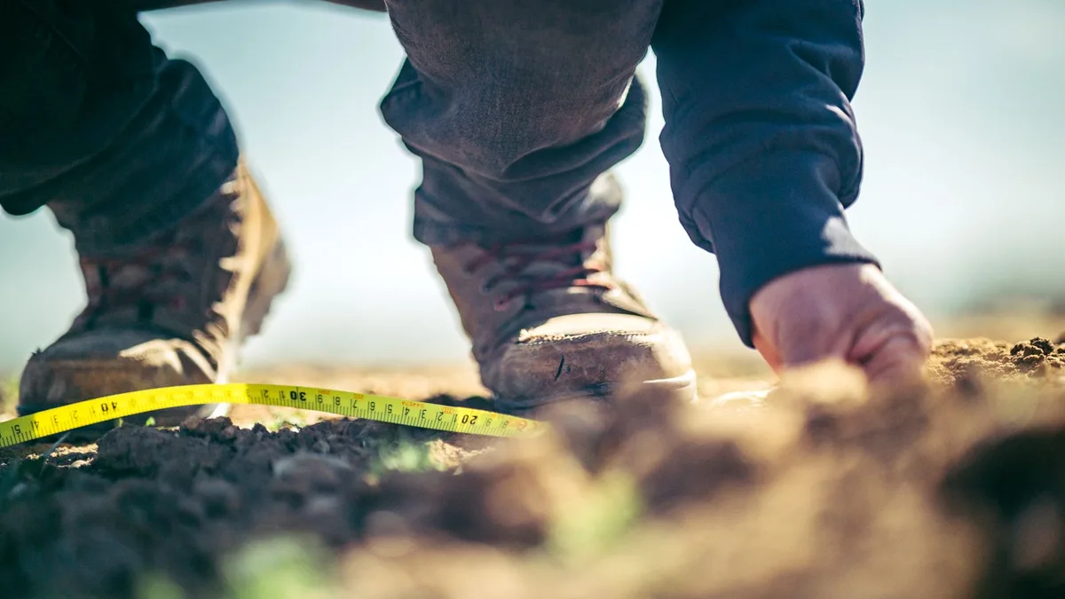 slope measurement garden
