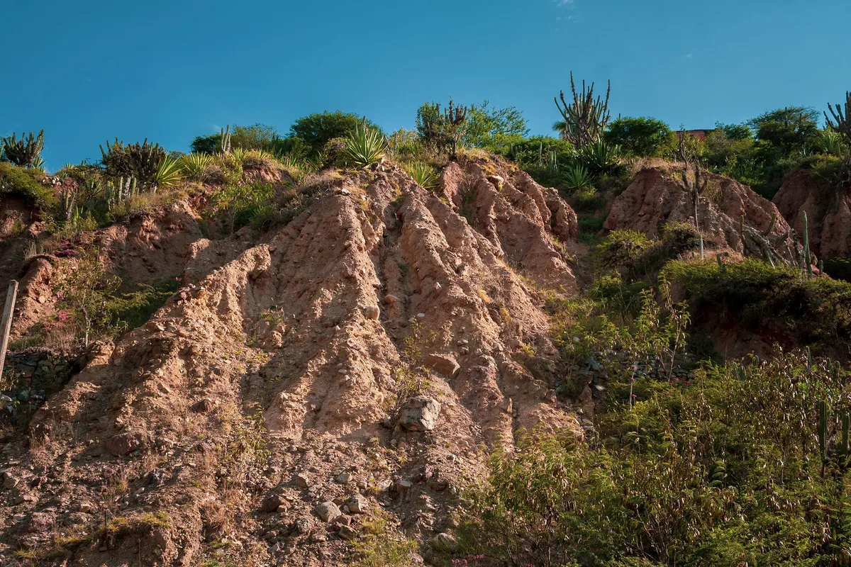 soil erosion on slope
