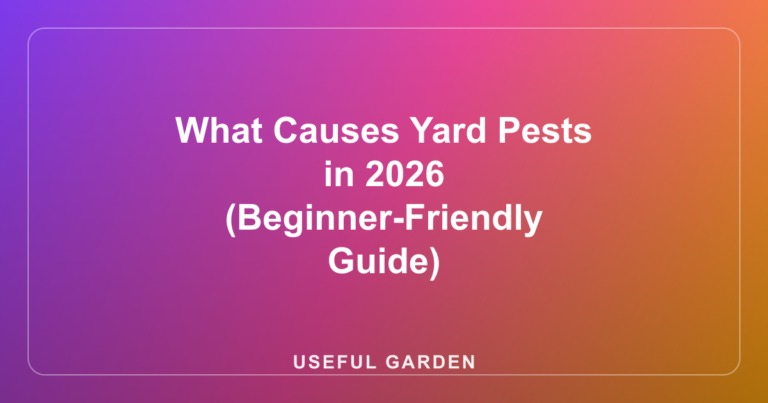 What Causes Yard Pests in 2026 (Beginner-Friendly Guide)