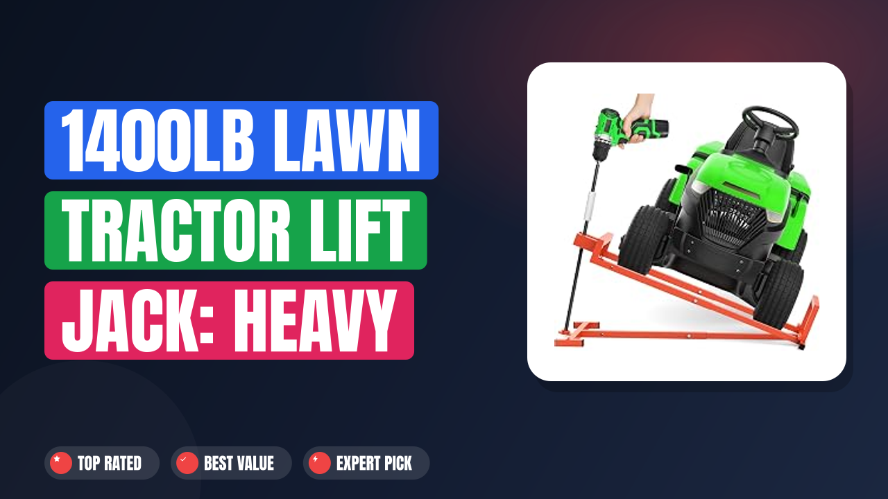 1400LB Lawn Tractor Lift Jack: Heavy Duty Riding Mower