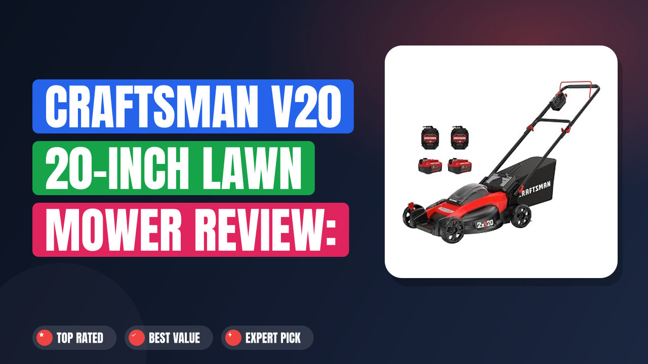 Craftsman V20 20-Inch Lawn Mower Review: Power & Performance