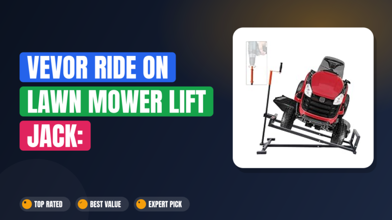 VEVOR Ride On Lawn Mower Lift Jack: Heavy-Duty Garage